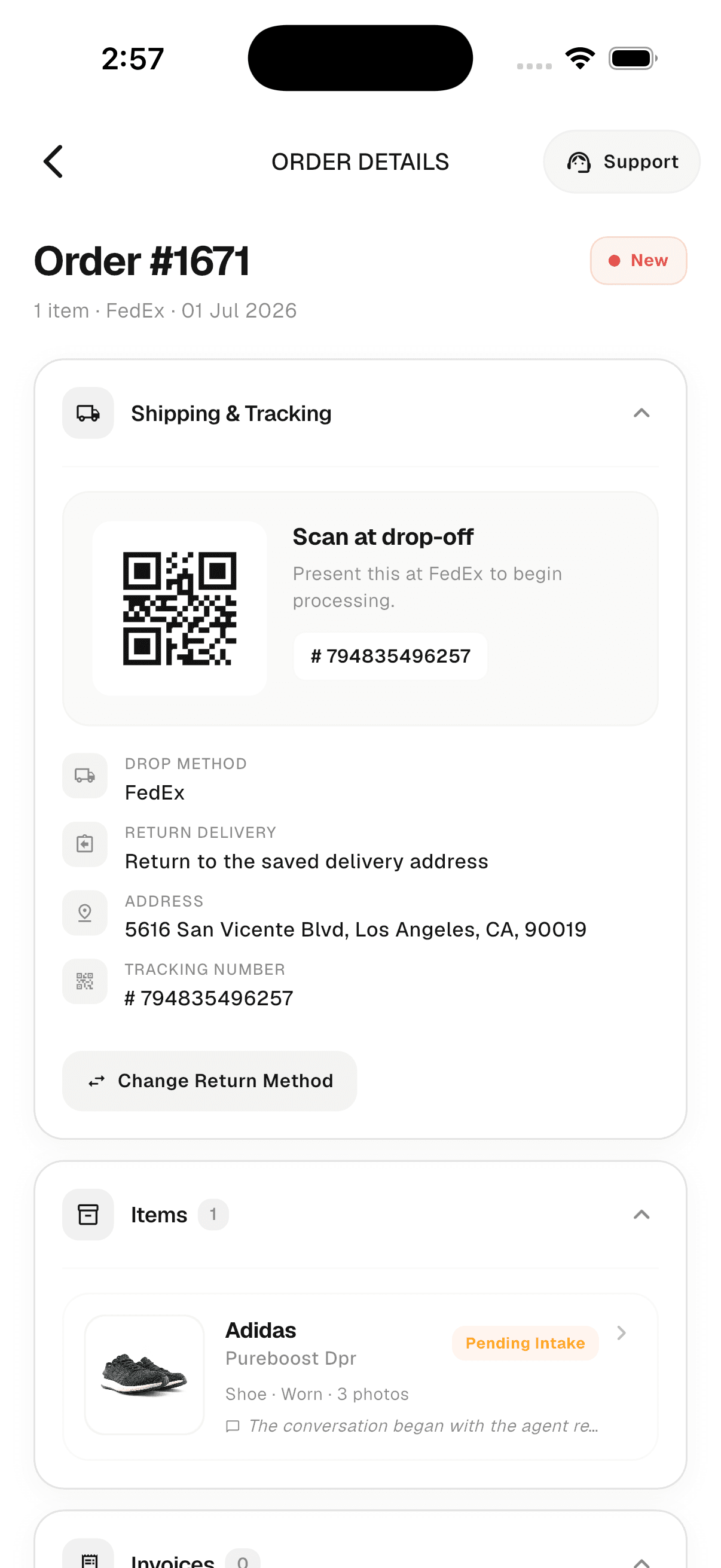 Shipping tracking