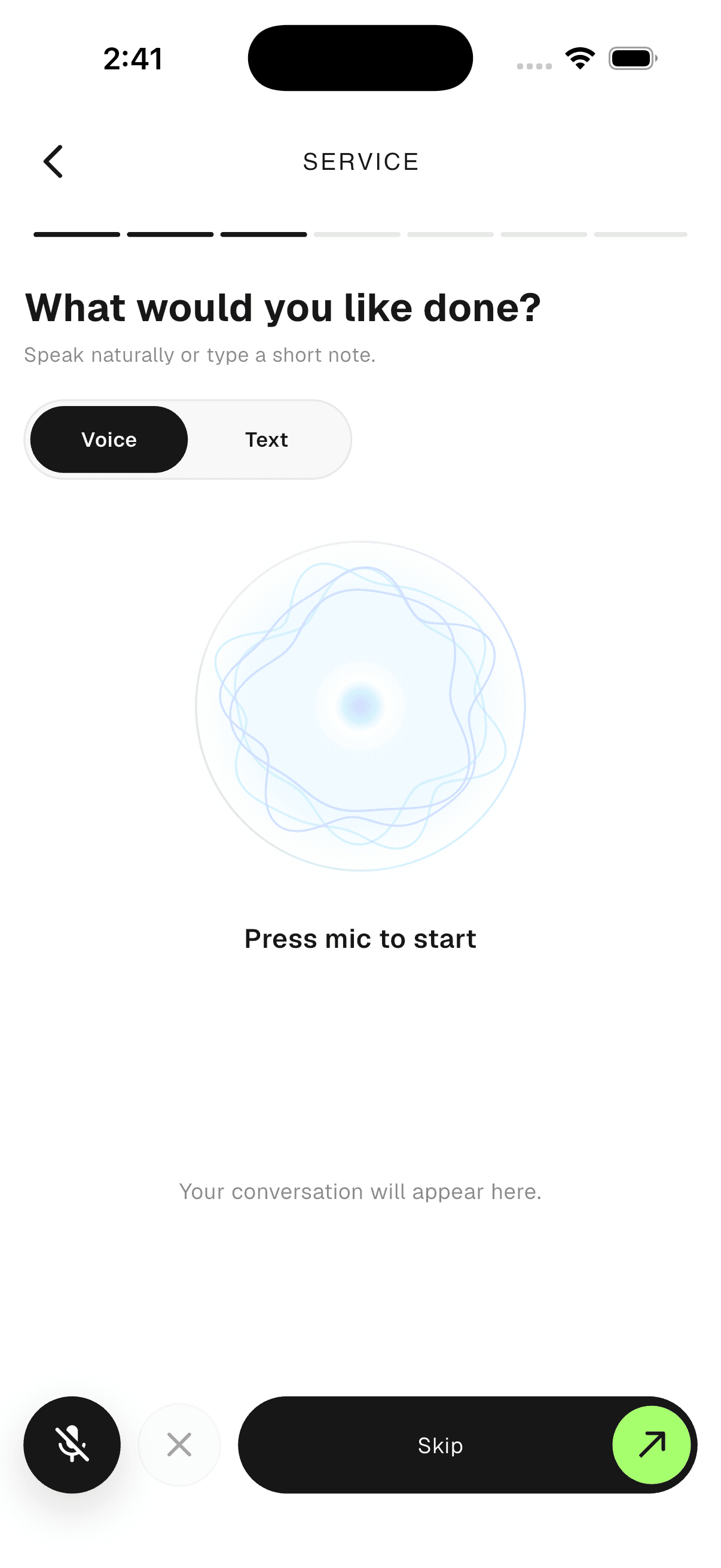 AI voice ordering
